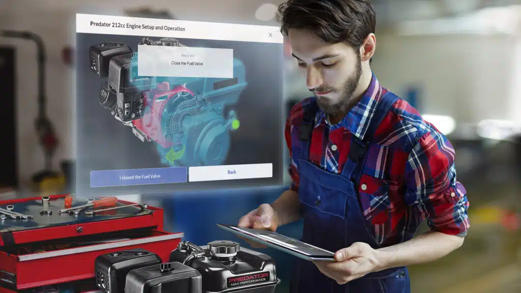 Automotive CareAR Instruct Digital Twin