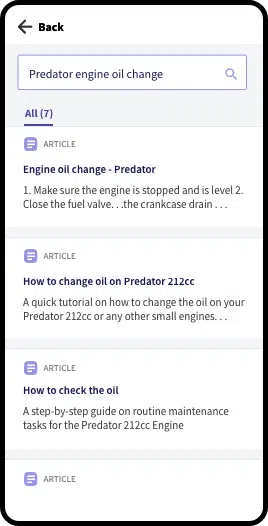 CareAR Instruct Natural Language Search
