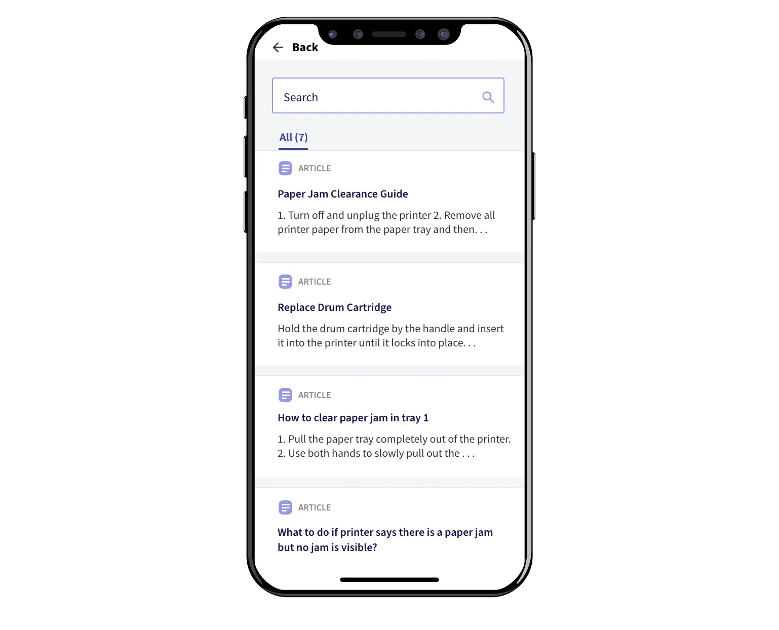artificial intelligence in Xerox instructions Natural Language Search