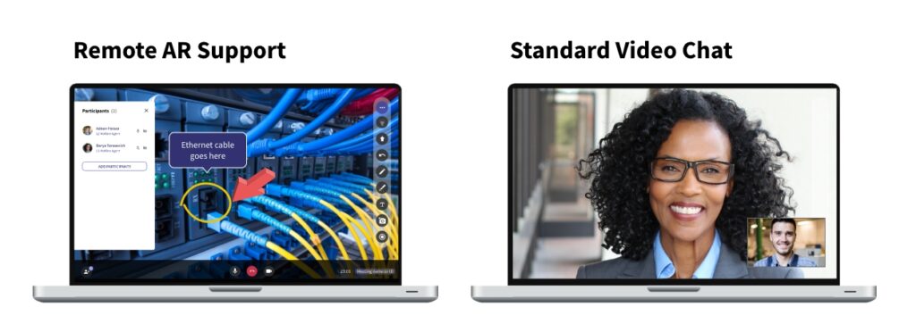 Remote AR support vs video chat