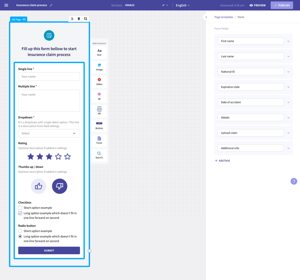 How Forms for Experience Builder work
